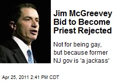 Jim McGreevey Bid to Become Priest Rejected