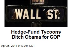 Hedge-Fund Tycoons Ditch Obama for GOP