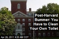Post-Harvard Bummer: You Have to Clean Your Own Toilet