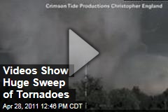 Videos Show Huge Tornadoes Pummeling the South