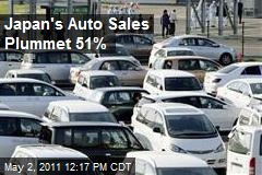 Japan&#39;s Auto Sales Plummet 51%