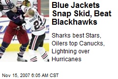 Blue Jackets Snap Skid, Beat Blackhawks