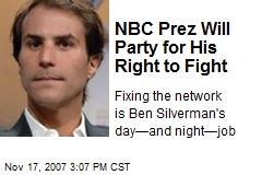NBC Prez Will Party for His Right to Fight