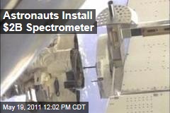 Endeavour Astronauts Install $2B Magnet Cosmic Ray Detector on International Space Station