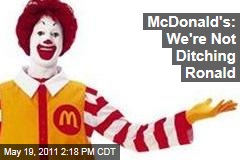 McDonald's CEO Defends Ronald McDonald