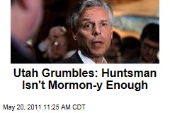 Jon Huntsman Trying to Downplay Mormon Faith, Say Critics in Utah