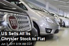 US Sells All Its Chrysler Stock to Fiat