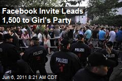 Facebook invite leads 1,500 to girl's birthday