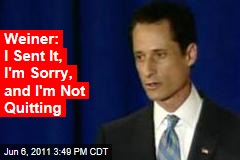 Anthony Weiner: I Sent It, I'm Sorry, and I'm Not Quitting