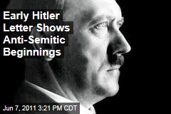 Early Adolf Hitler Document Full of His Anti-Semitic Beginnings