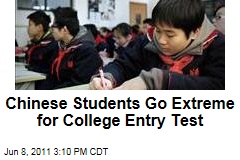 Chinese Students Go to Extremes to Pass College Entry Test