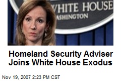 Homeland Security Adviser Joins White House Exodus