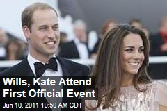 Prince William and Kate Middleton, the Duke and Duchess of Cambridge, Attend First Official Engagement as Married Couple