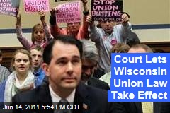 Wisconsin Supreme Court Says Scott Walker's Union Law Can Take Effect