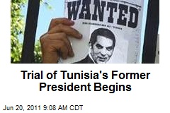 Trial of Tunisia&#39;s Former President Begins