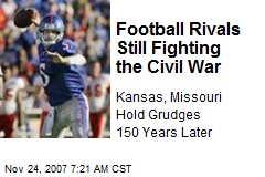 Football Rivals Still Fighting the Civil War