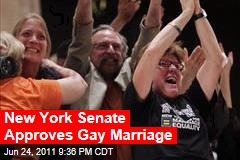 New York State Senate Approves Gay Marriage