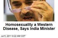 Homosexuality a Western Disease, Says India's Health Minister