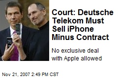 Court: Deutsche Telekom Must Sell iPhone Minus Contract