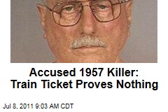 Jack Daniel McCullough, Accused 1957 Killer of Maria Ridulph, Says Unused Train Ticket Proves Nothing