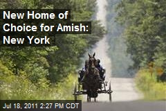 New Home of Choice for Amish: New York