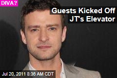 Guests Kicked Off Justin Timberlake's Elevator