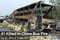 41 Killed in China Bus Fire
