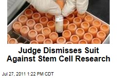 Embryonic Stem Cells Suit: Judge Dismisses Case Against Federal Research
