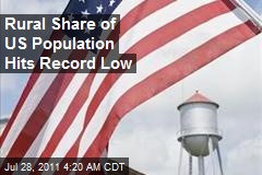 Rural Share of US Population Hits Record Low