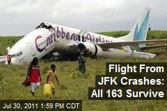Flight From JFK Crashes: All 163 Survive
