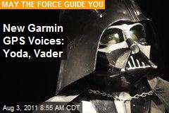 New Garmin GPS Voices: Yoda, Vader