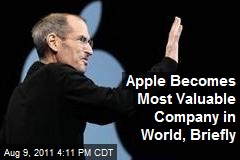 Apple Becomes Most Valuable Company in World, Briefly