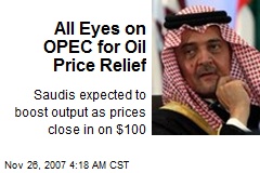 All Eyes on OPEC for Oil Price Relief