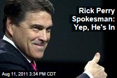 Rick Perry Spokesman Confirms That Governor Will Declare His Candidacy on Saturday