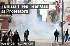 Tunisia Cops Fire Teargas into Crowd of Protestors