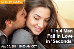 Romance and Relationships Study: Nearly 25% of Men Take Just 'Seconds' to Fall in Love