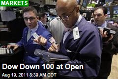 Markets: Dow, S&P 500, Nasdaq Down at Open