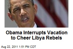 Obama Cheers Libya Rebels, Warns &#39;This Is Not Over&#39;
