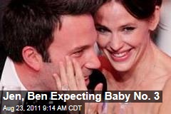 Jennifer Garner, Ben Affleck Expecting Baby No. 3