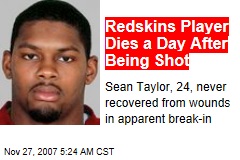 Redskins Player Dies a Day After Being Shot