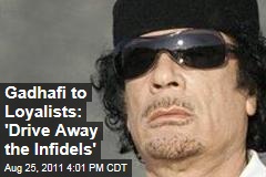 Libya Fighting: Moammar Gadhafi Calls on Loyalists to 'Drive Away the Infidels'