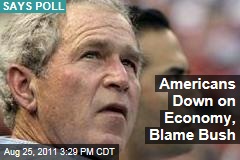AP-GfK Poll: US Economy Worse, But Americans Blame George W. Bush More Than Barack Obama