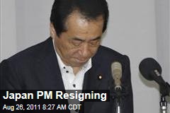 Japanese Prime Minister Naoto Kan Resigning