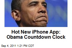 Hot New iPhone App: Obama Countdown Clock