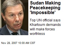 Sudan Making Peacekeeping 'Impossible'