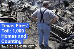 Texas Wildfires: 1,000 Homes Destroyed So Far