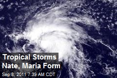 Tropical Storms Nate, Maria Form