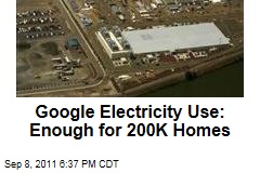 Google Energy Use: 2.26B kilowatt hours in 2010, enough for 200K homes