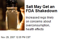 Salt May Get an FDA Shakedown
