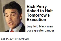 Rick Perry Asked to Halt Tomorrow's Execution of Duane Edward Buck